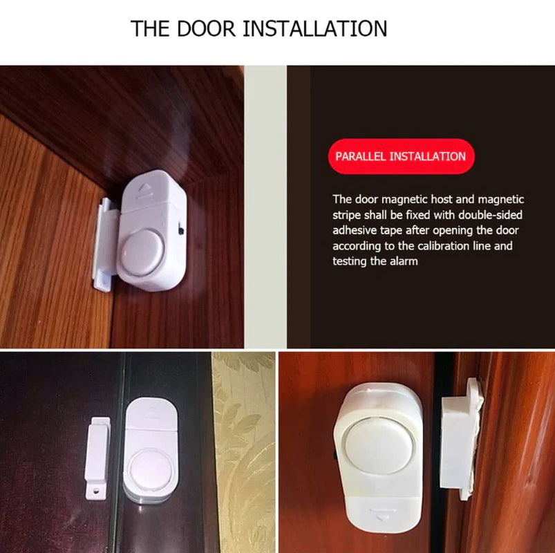 6-Piece Wireless Window & Door Burglar Alarm System with Magnetic Sensors
