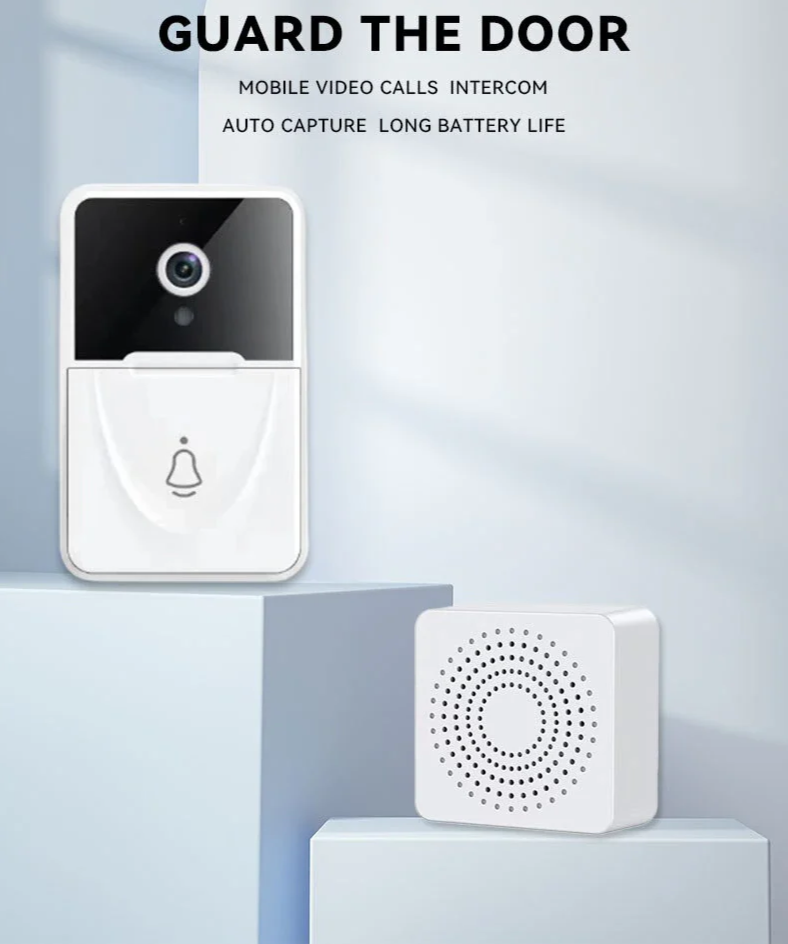 Smart WiFi Wireless Video Doorbell Intercom with Chime - Enhance Your Home Security!