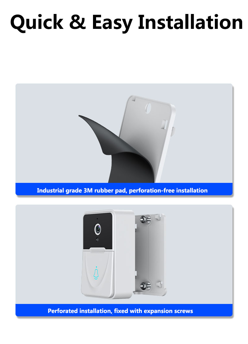 Smart WiFi Wireless Video Doorbell Intercom with Chime - Enhance Your Home Security!