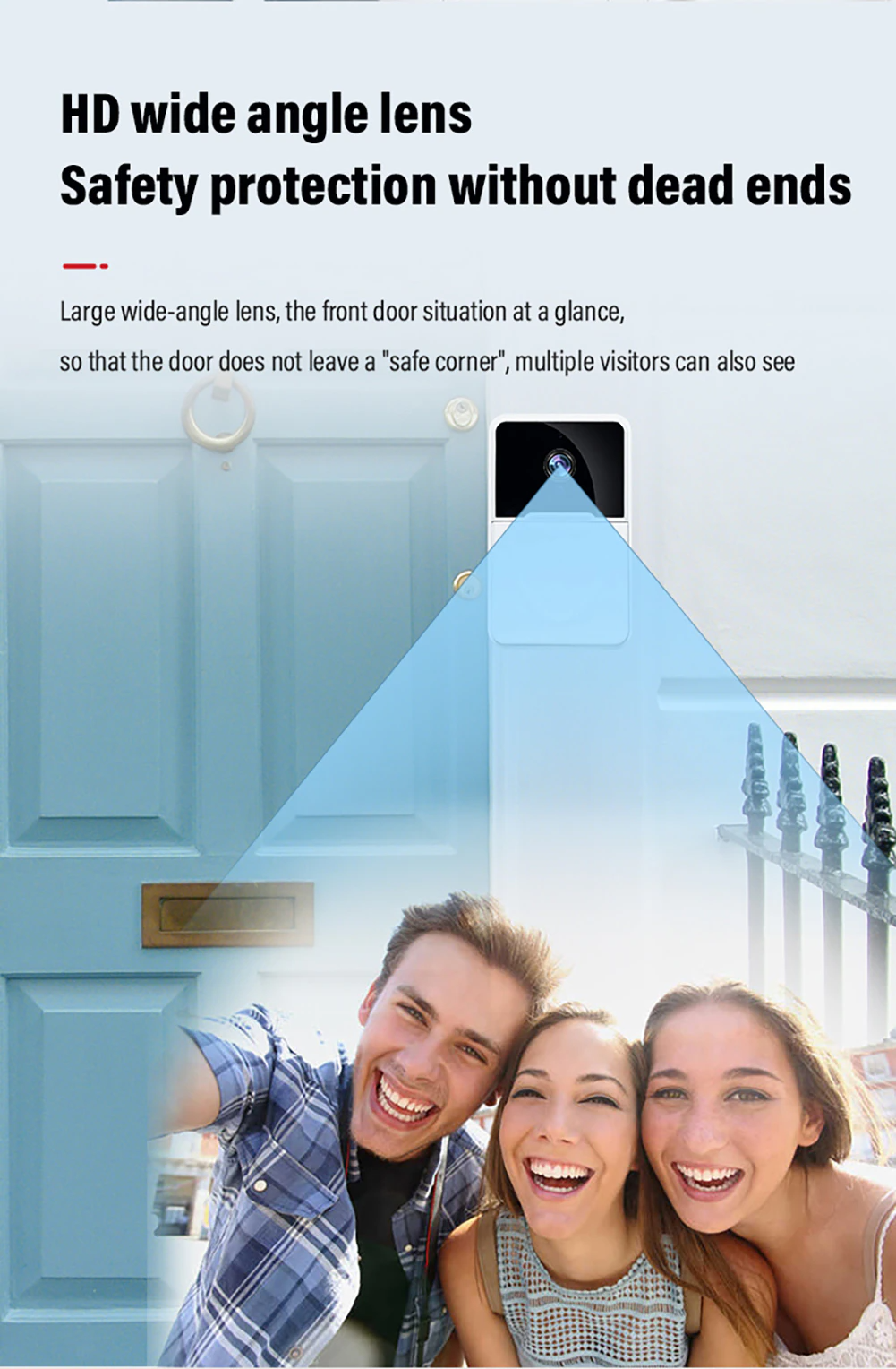 Smart WiFi Wireless Video Doorbell Intercom with Chime - Enhance Your Home Security!