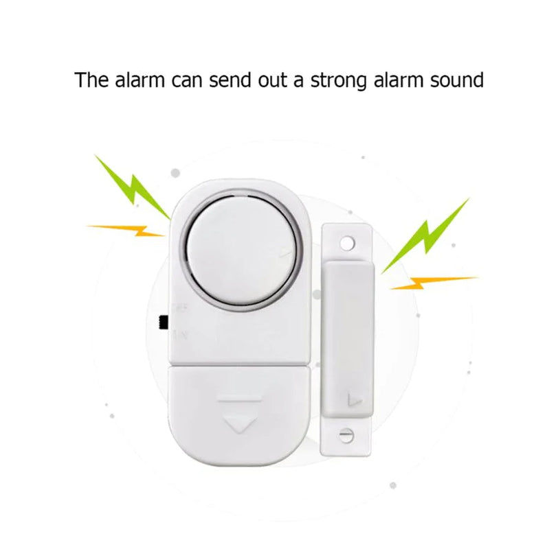 6-Piece Wireless Window & Door Burglar Alarm System with Magnetic Sensors