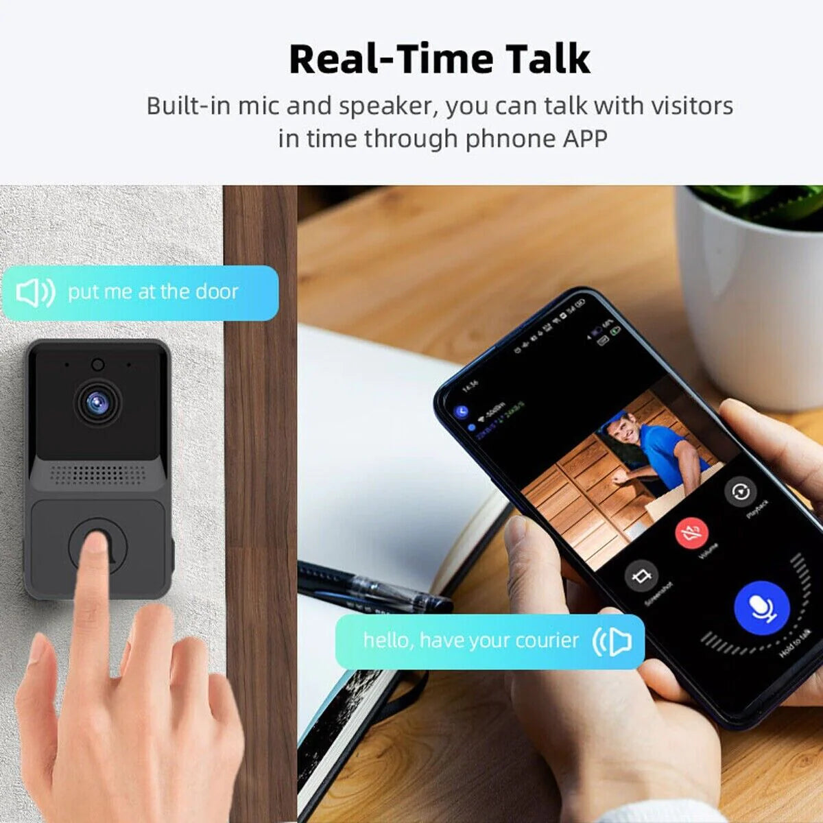 Smart WiFi Video Doorbell Intercom - Ultimate Security Solution for Your Home!