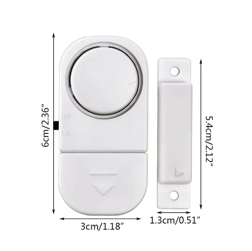 6-Piece Wireless Window & Door Burglar Alarm System with Magnetic Sensors
