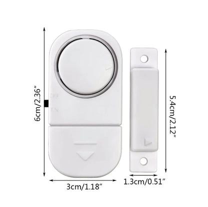 6-Piece Wireless Window & Door Burglar Alarm System with Magnetic Sensors